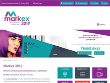 Tablet Screenshot of markex.co.za